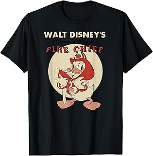 Mickey And Friends Vintage Donald Duck Fire Chief T-Shirt