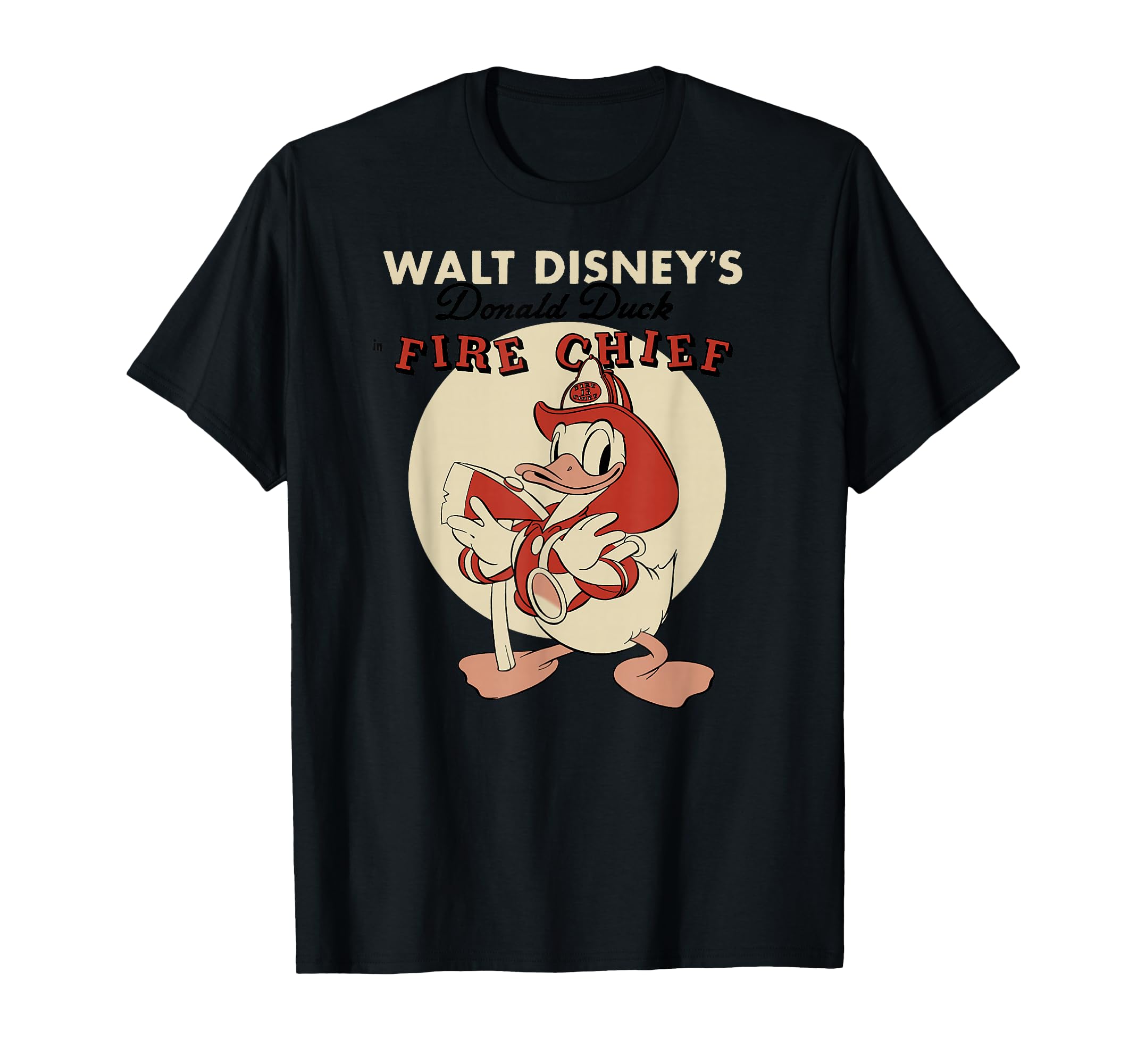 Disney Mickey and Friends Vintage Donald Duck Fire Chief T-Shirt