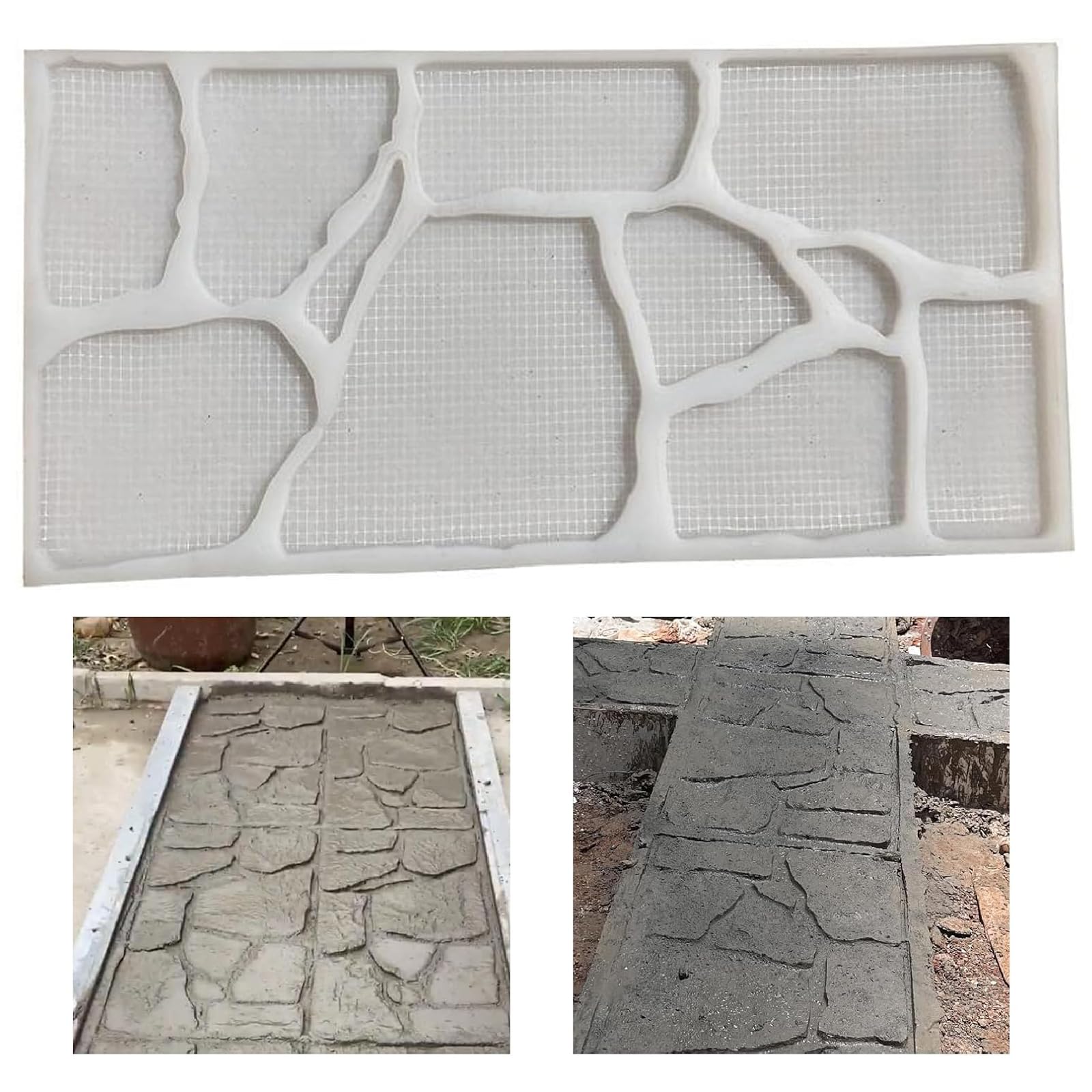Stampis per pavimentazione,Stampo Pavimento,Stampo per Pavimentazione in Cemento,Non Si rompe Facilmente,Non Si deforma Facilmente,per pavimentazione,terrazzo,bricolages