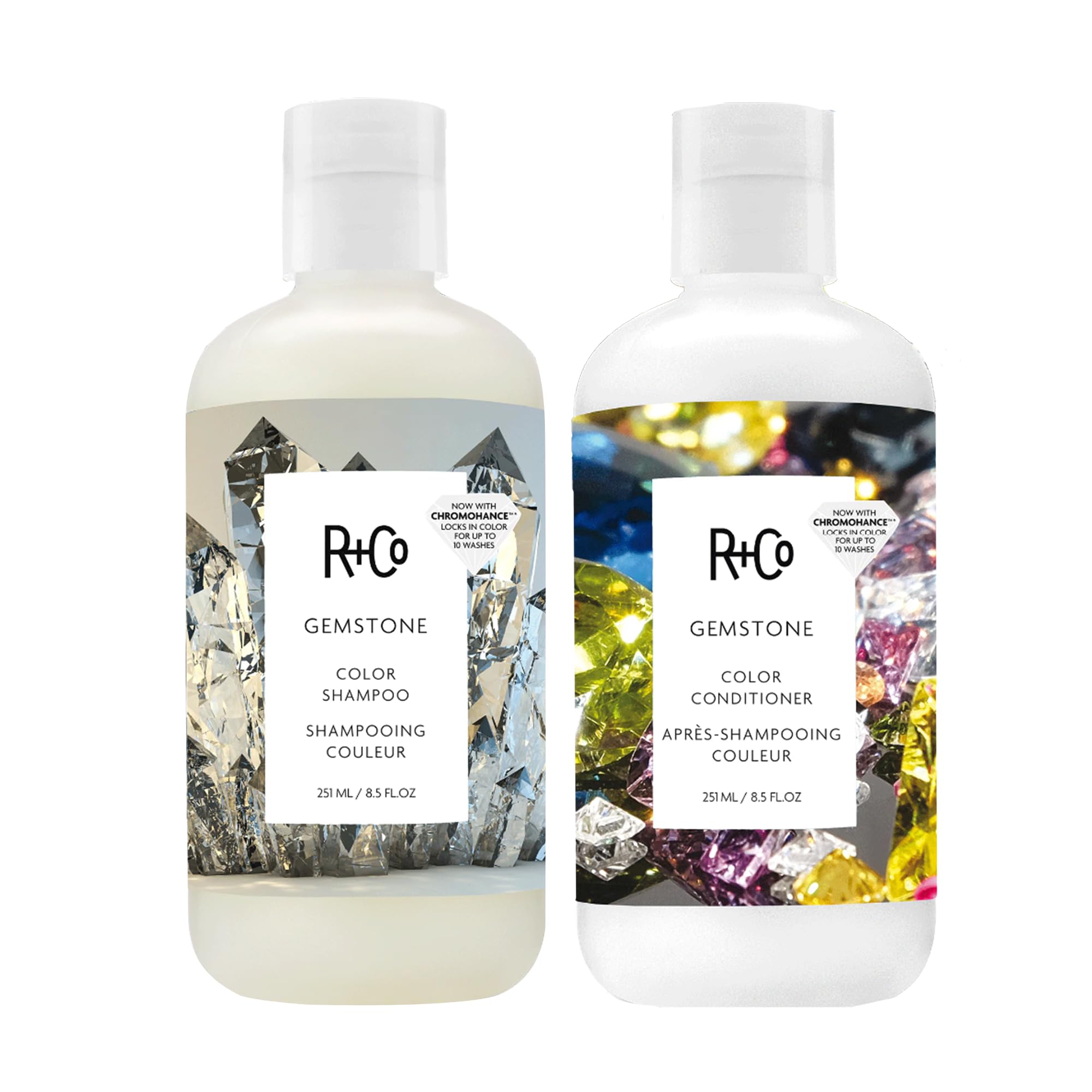 Gemstone Color Shampoo & Conditioner Set | Protects Color, Repairs & Nourishes | Vegan + Cruelty-Free | 8.5oz (Pack of 2)