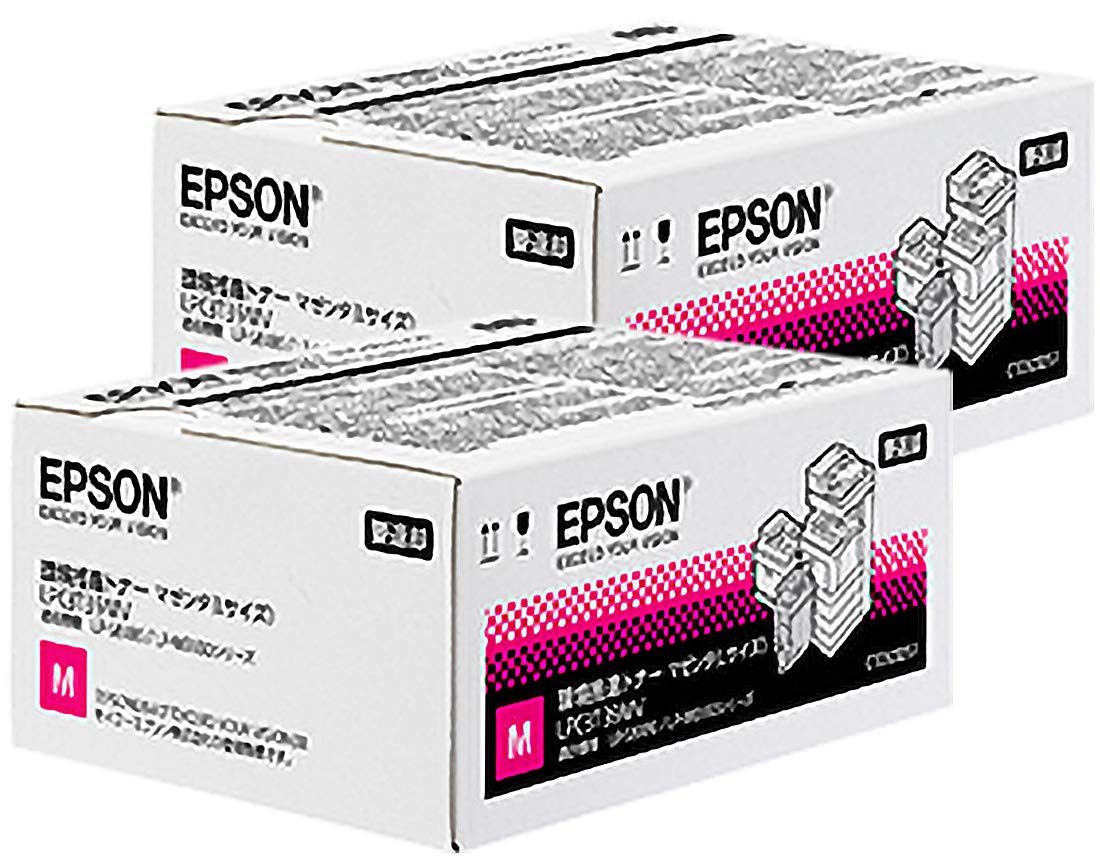 Amazon | エプソン LPC3T38MV 環境推進トナー マゼンタ Mサイズ 2本