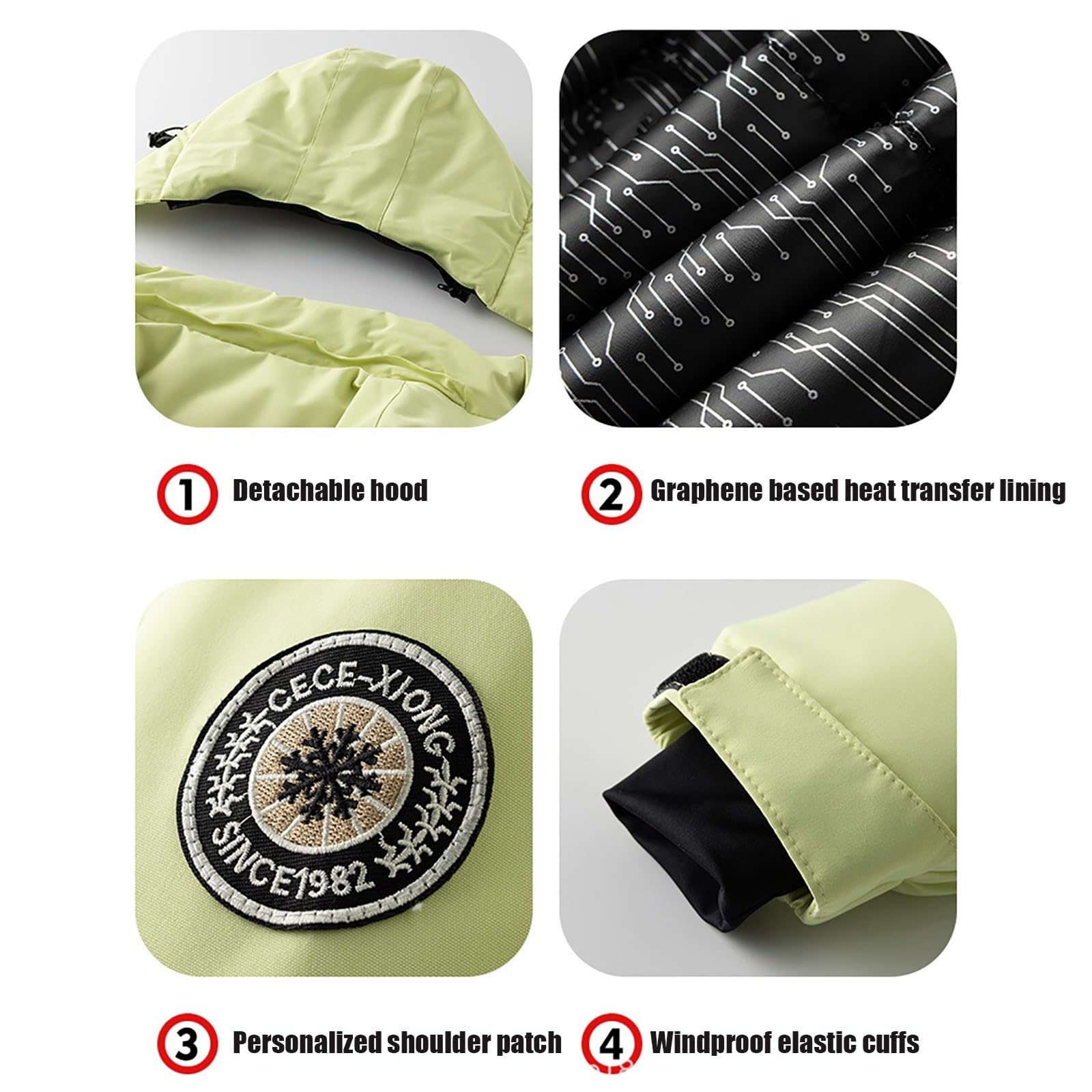 Chaqueta de esquí y monos para niños, 2 piezas, impermeable, cortavientos y cálido, combinación de ropa de nieve para niños de 5 a 14 años – Snowboard