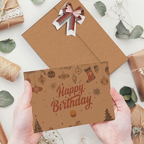 Miniatura 7 de Sobres de papel kraft marrón A7, 100 unidades de 120 GSM, sobres imprimibles Goefun de 5 x 7 pulgadas para invitaciones, correo, bodas, negocios,