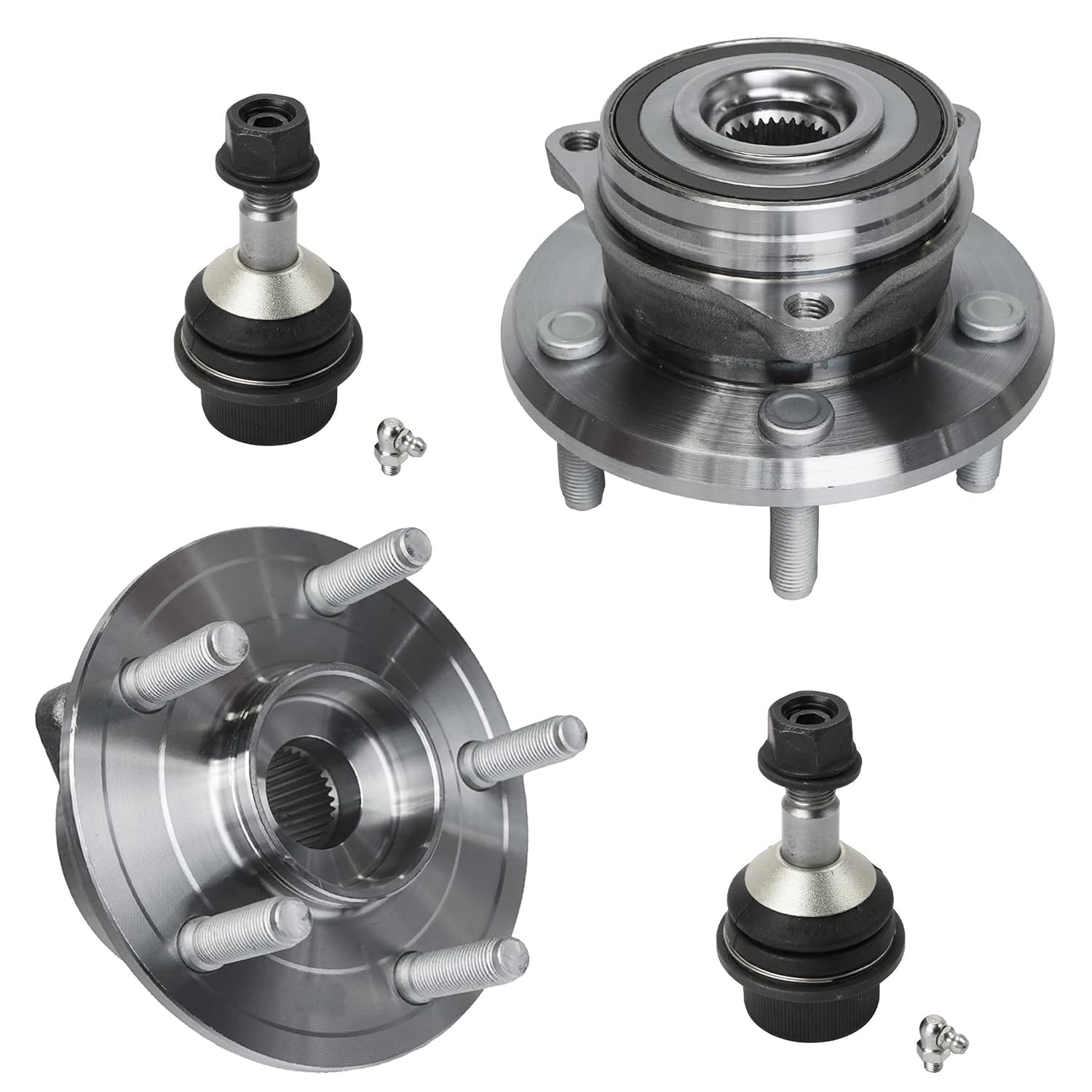 Detroit Axle - Front Wheel Bearing Hubs Kit for 2011-2020 Grand Cherokee