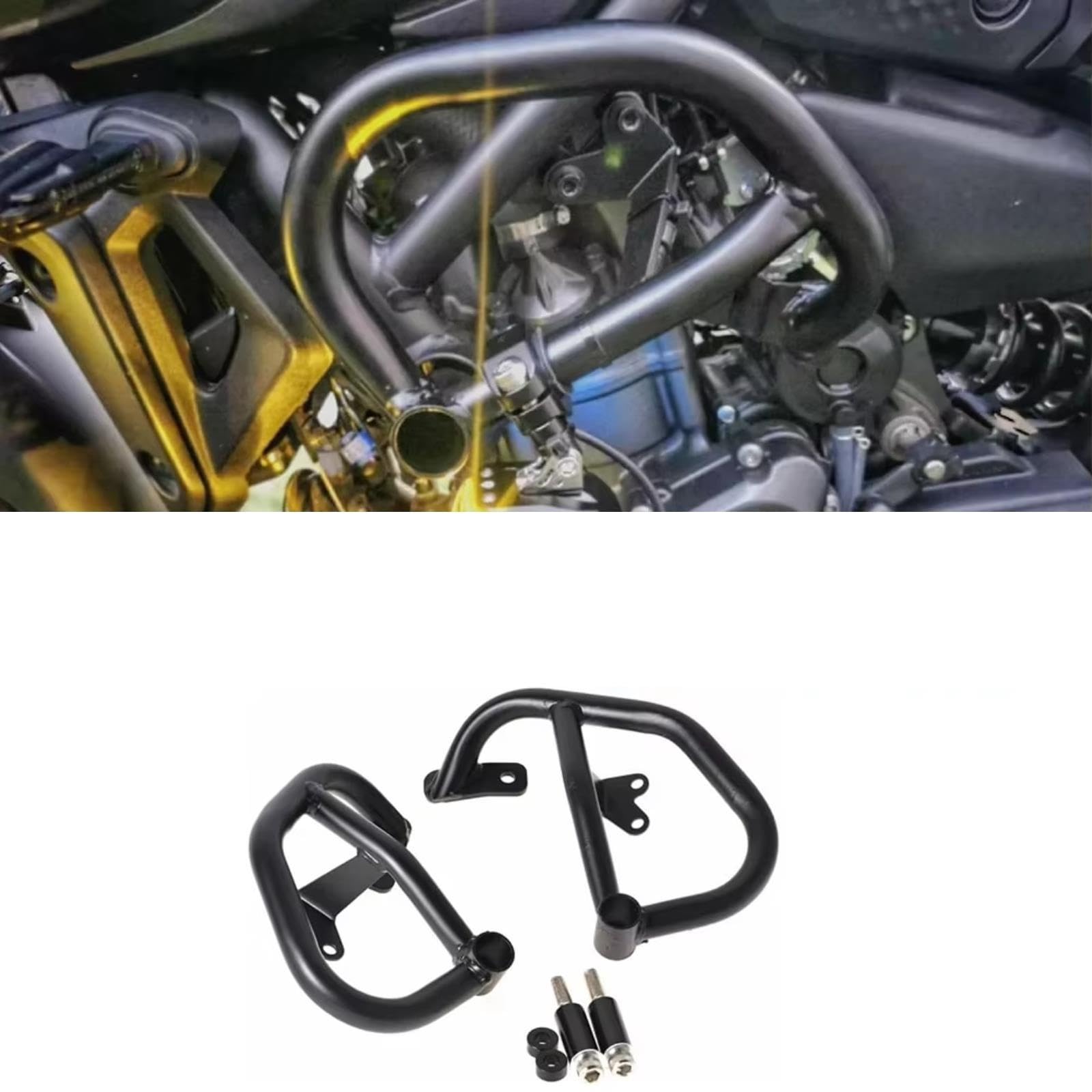 Paramotore Moto Paraurti Crash Bar Per Yamaha Per Mt07 2014-2024