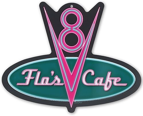 Miniatura 9 de Señal de metal en relieve Disney Pixar Cars Tow Mater Mecánico en servicio - Señal vintage de Tow Mater para dormitorio o garaje