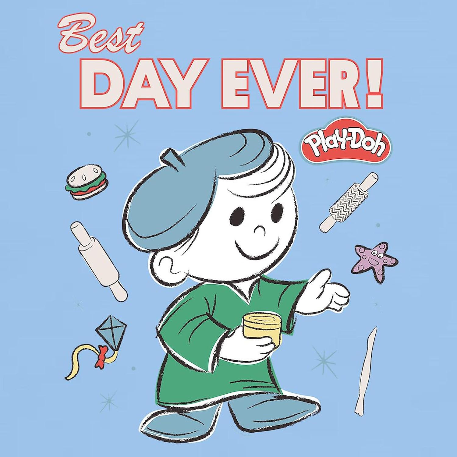 CafePress Play Doh: Best Day Ever Men's Value T Shirt Men's 100% Cotton, Classic Graphic White T-Shirt