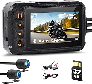 CAMECHO Motorcycle Dash Cam