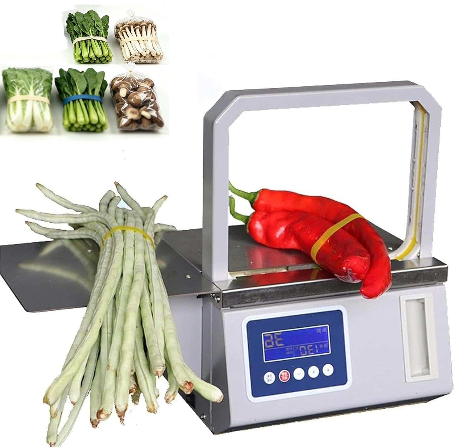 Reggiatrice automatica, impacchettatrice for verdure del supermercato