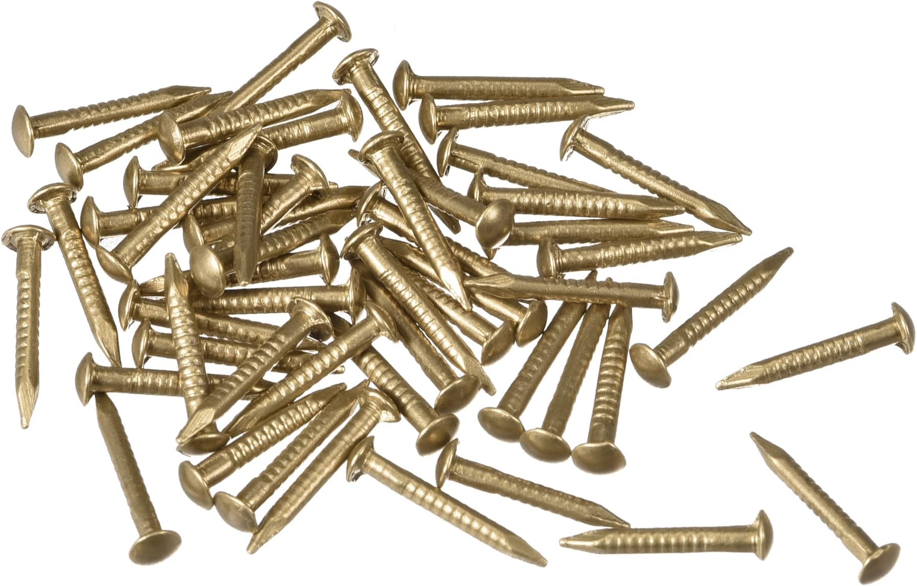 Small Tiny Brass Nails 1.2x10mm for DIY Decorative Pictures Wooden Boxes Household Accessories 50pcs