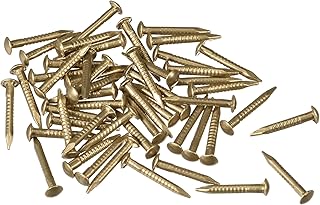 uxcell Small Tiny Brass Nails 1.2x10mm for DIY Decorative Pictures Wooden Boxes Household Accessories 50pcs