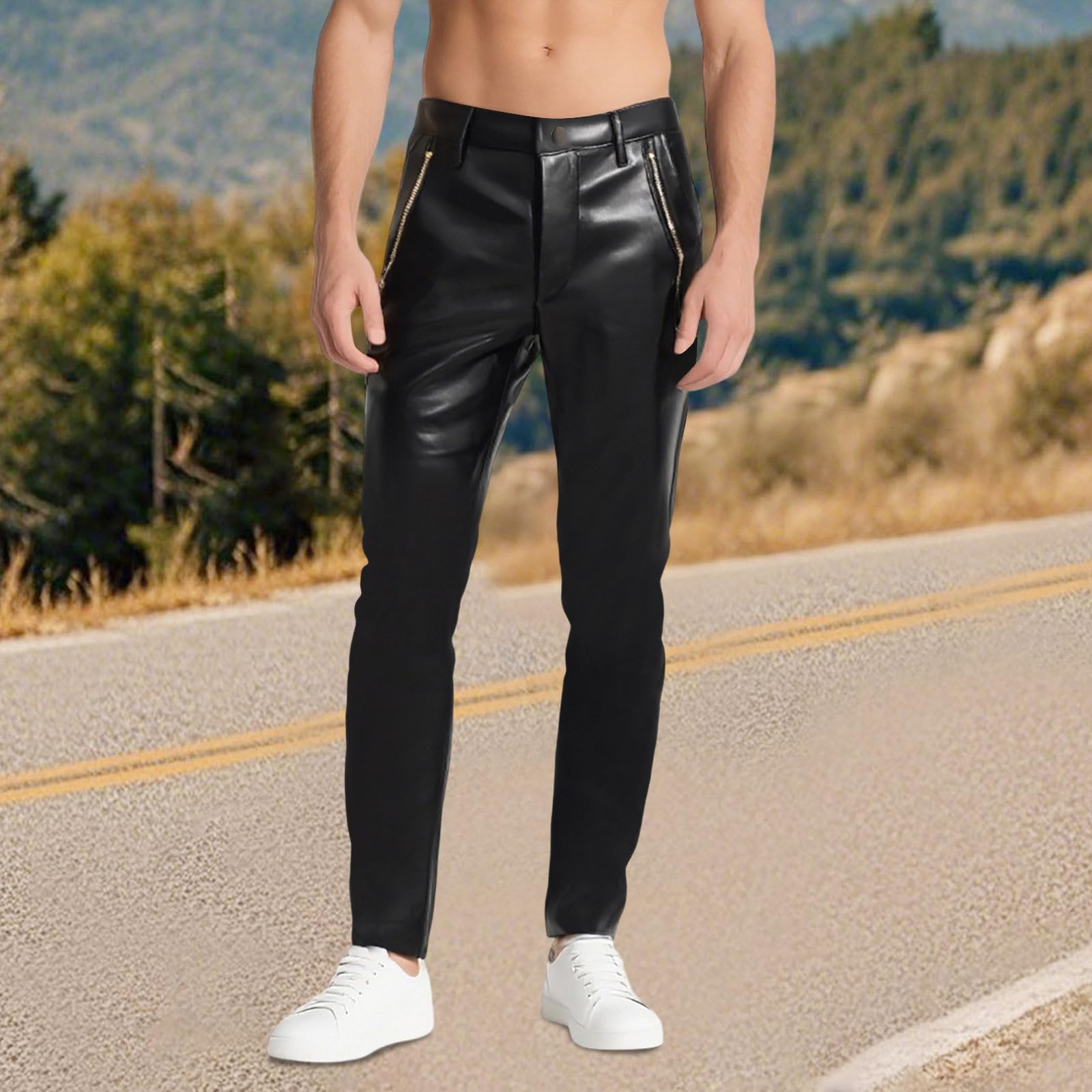 Pantaloni sportivi casual da uomo, ideali per equitazione e serate