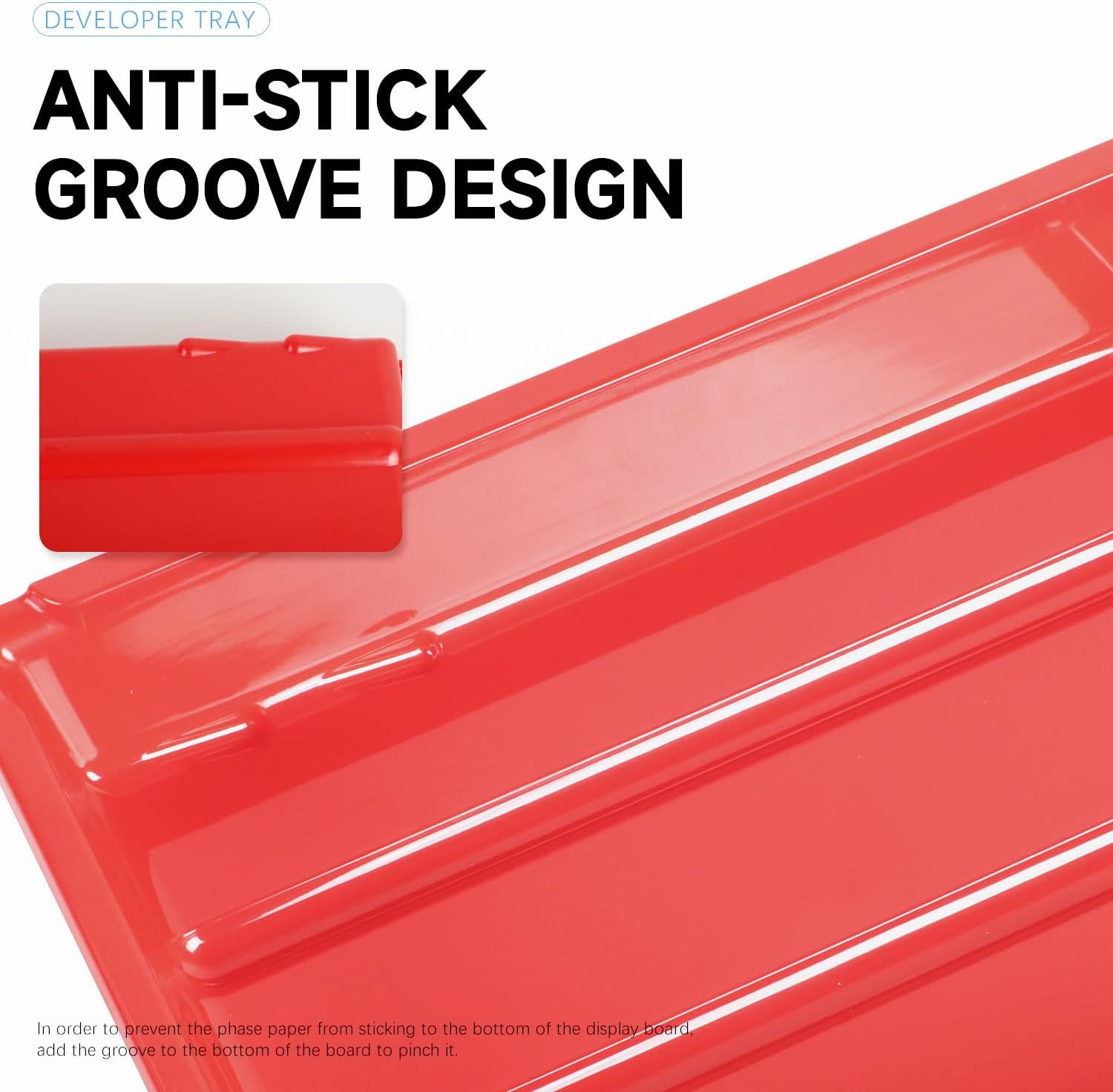 Set of 3 Darkroom Print Film Photo Paper Developing Trays for Cyanotype Developing Fixing (10" x 12") Dishes for 8x10'' 5x7'' 4x5'' Photo Color B&W Film eTone