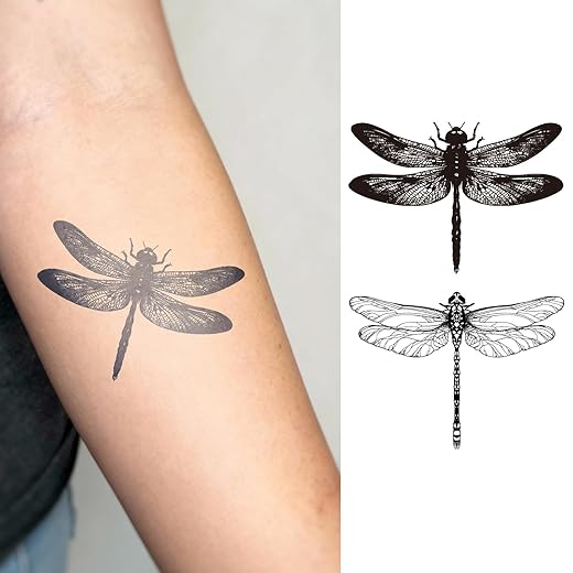 Swallow & Bird Temporary Tattoo Stickers – Realistic Flying Sparrow Fake Tattoos for Arm, Back & Neck Semi-Permanent Waterproof Tattoos for Women