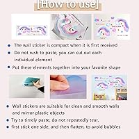 Vista 7 de Calcomanías de pared de hojas de arce de otoño y otoño, calcomanía de pared de pájaro de ardilla de arce, decoración de papel tapiz de granja