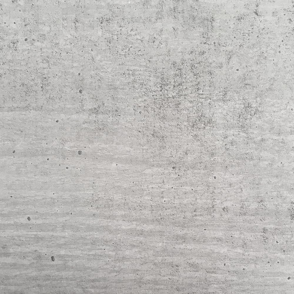 Credenza Moderna Madia Mobile Contenitore In Melaminico Con 2 Ante 1 Cassetto E Ripiani Interni Design Minimal Senza Maniglie Soggiorno Salotto Ingresso 130 x 81 x 41 Cm Bianco E Grigio Cemento
