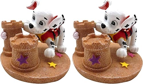 Penn-Plax Adorno de acuario de Paw Patrol con licencia oficial Marshall Tamaño pequeño (paquete de 2)