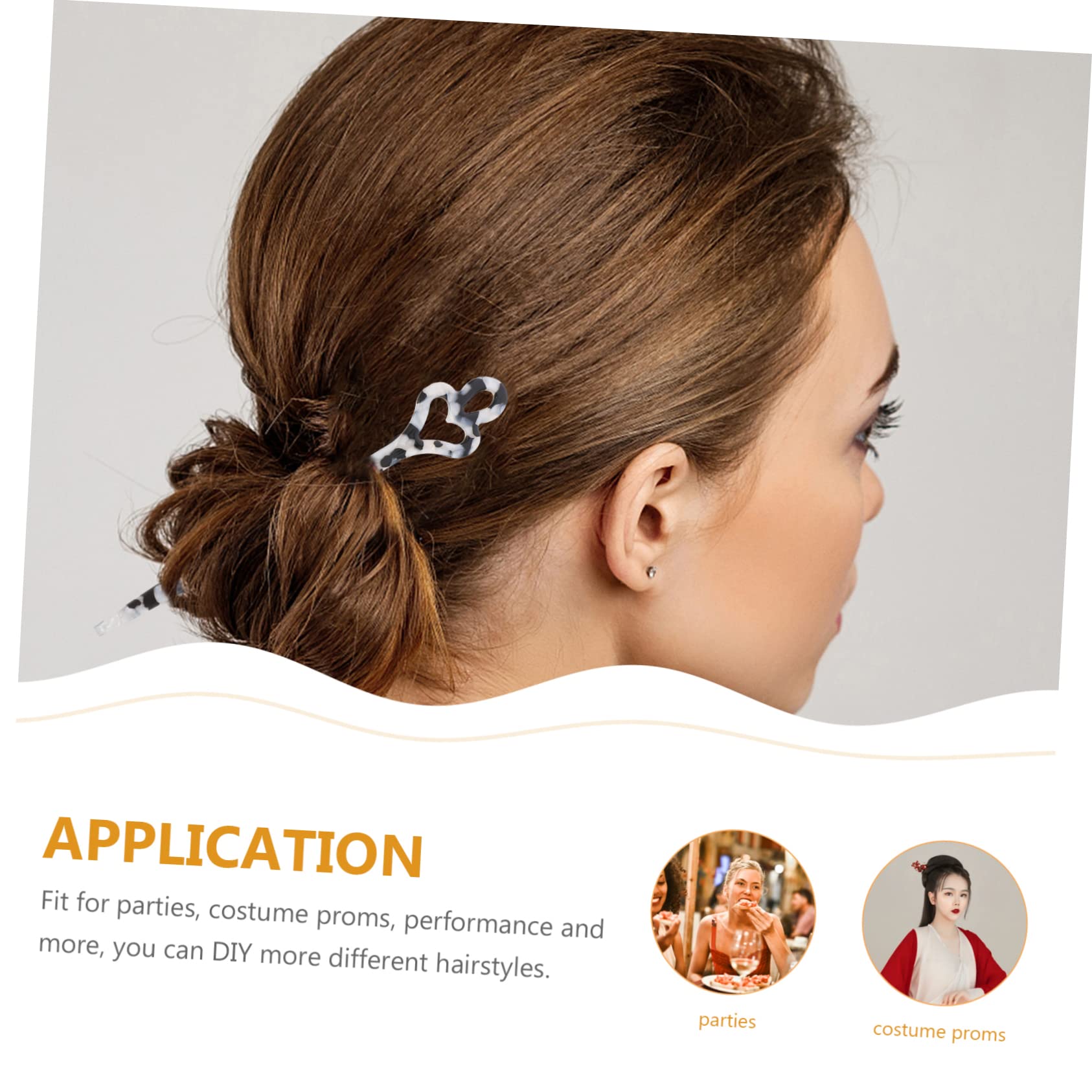 POPETPOP 16piezas Palillos Para Cabello Retro Horquillas De Acetato Para Recogidos Accesorios Para Peinado De Cabello Para Bodas y Eventos Especiales
