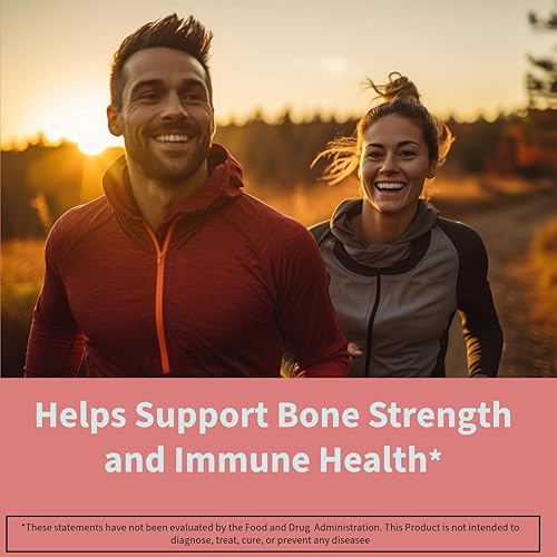 Miniatura 6 de Vitamina D3 extra fuerte 5000 UI (125 mcg) Suplemento dietético Gominas. Apto para veganos, sin gluten y sin sabores artificiales. Apoya la fuerza