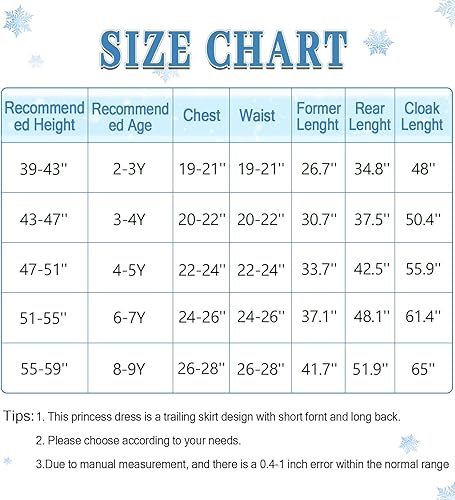 Miniatura 6 de Esvaiy Disfraz de princesa Elsa para niñas, de lujo, lentejuelas, Halloween, fiesta de cumpleaños, vestido para niños 3t 4t 5t 6t 7t 8t