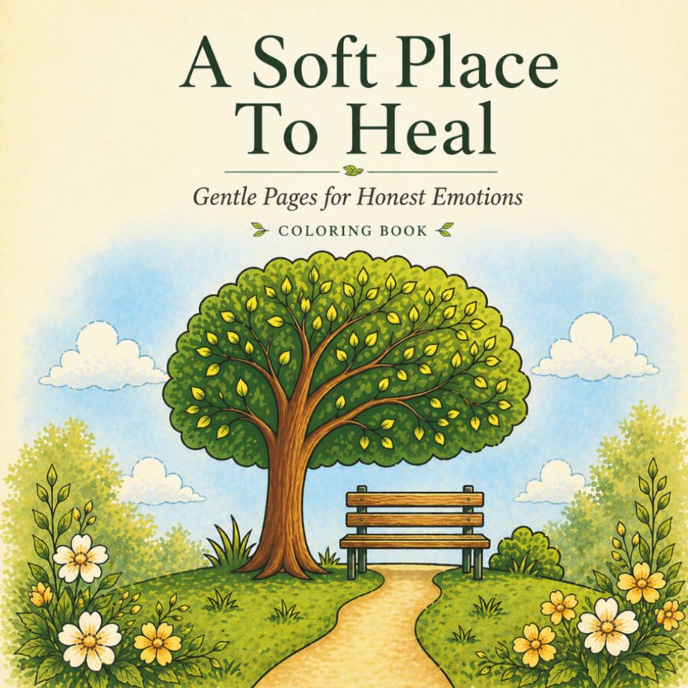 A Soft Place To Heal: Gentle Coloring Pages for Honest Emotions
