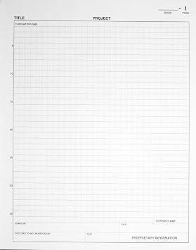BookFactory Economy Red Lab Notebook - 168 Pages (Grid Format), 8 7/8'' x 11 1/4'', Flexible Red Cover Laboratory Notebook (Made in USA)