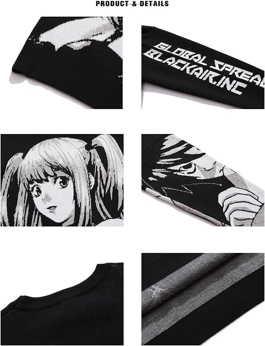 Goth Knitted Harajuku Winter Clothes Women Oversized Sweaters Long Sleeve Top Gothic Kawaii Cartoon Streetwear - Image 7