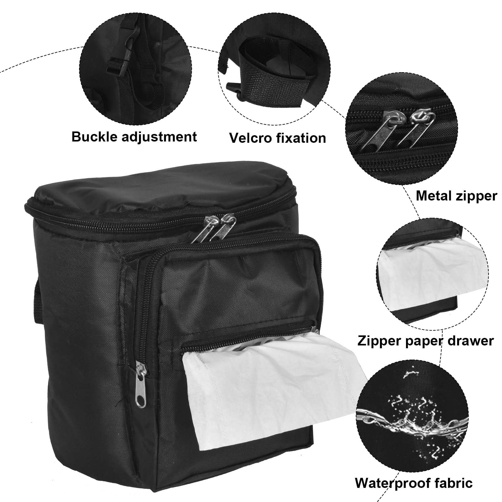 Borsa Organizer Universale Per Passeggino, Uggy Storage Bag, Borsa Passeggino Borsa Organizer, Multifunzione Borsa Cambio Neonato, Borsa per neonati per Biberon, Pannolini, Giocattoli (Style B)