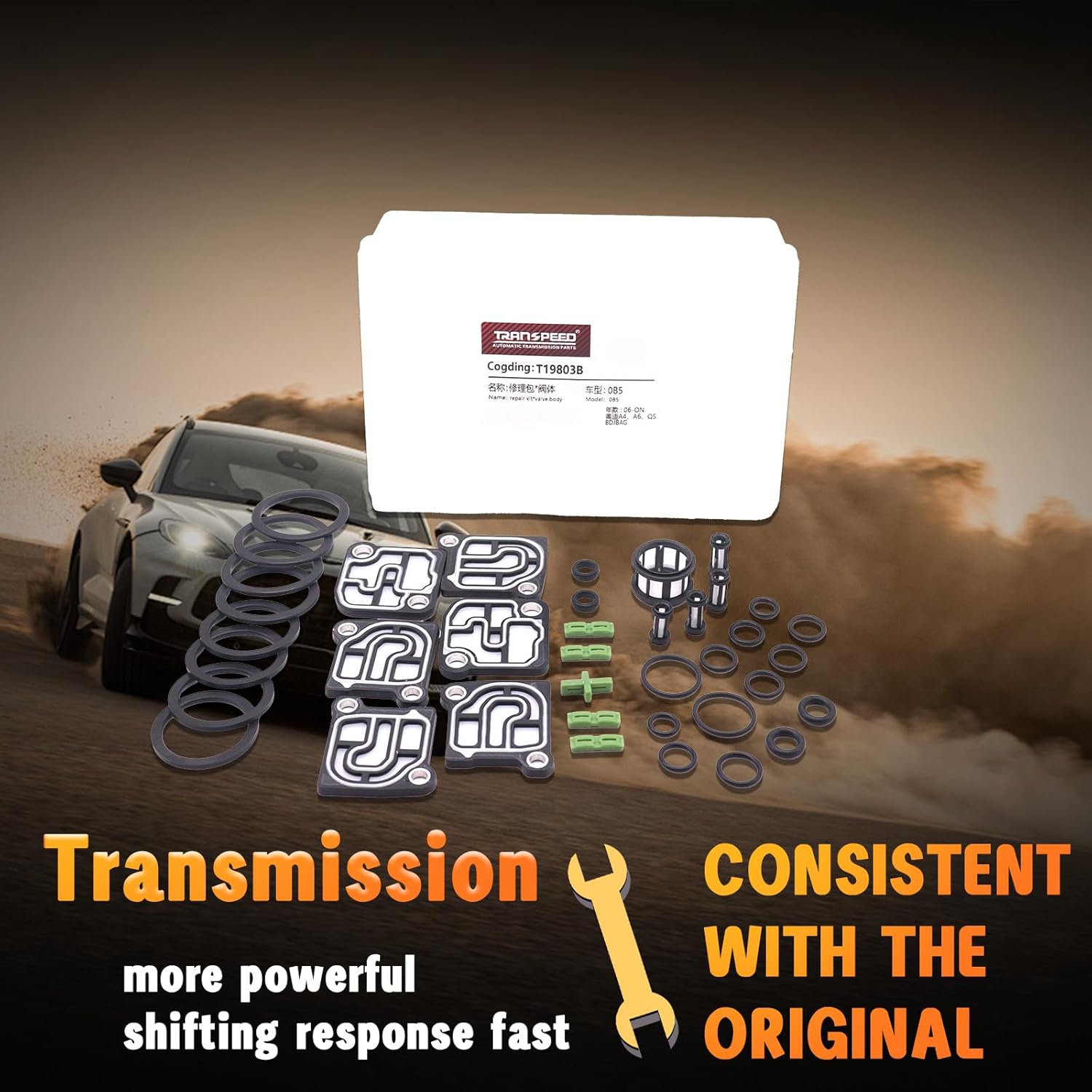 TRANSPEED DL501 0B5 7 SPEED Auto Transmission Valve Body Repair Kit Fits For A4 A6 Q5 MACAN 3.0L 3.6L 2014-2016