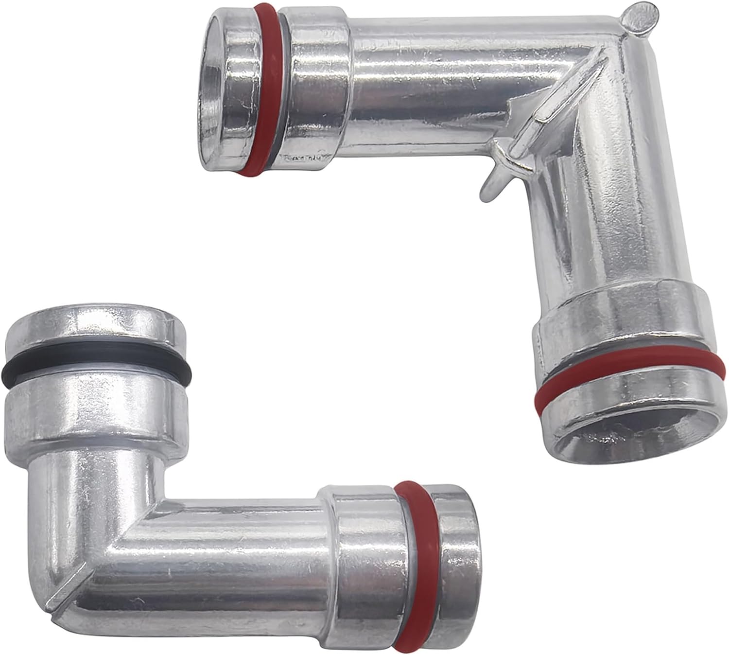 Upgrade Aluminum HVAC Heater Hose Elbows Hose Connector Kit For 95-05 Buick Lacrosse Lesabre For 95-02 Chevrolet Camaro Impala For Oldsmobile 88 98 For 95-08 Pontiac Bonneville Firebird etc.