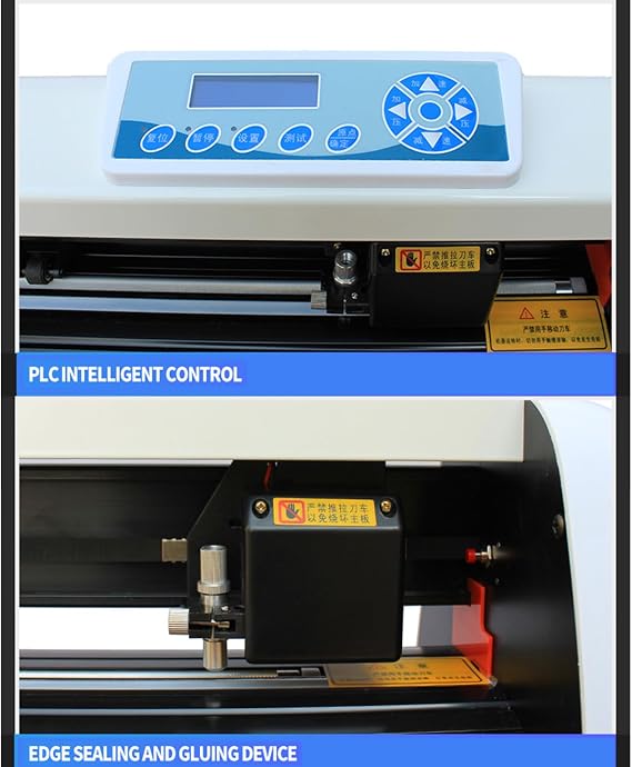 Vinyl Cutter with Stand, Sticker Plotter Printer Machine, Digital Controls, Graphic Sign Maker, Adjustable Double Spring, Pressure Wheel, for Business Advertise Craft