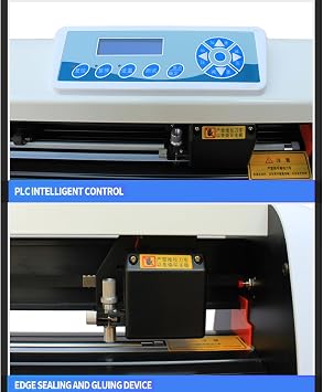 Vinyl Cutter with Stand, Sticker Plotter Printer Machine, Digital Controls, Graphic Sign Maker, Adjustable Double Spring, Pressure Wheel, for Business Advertise Craft