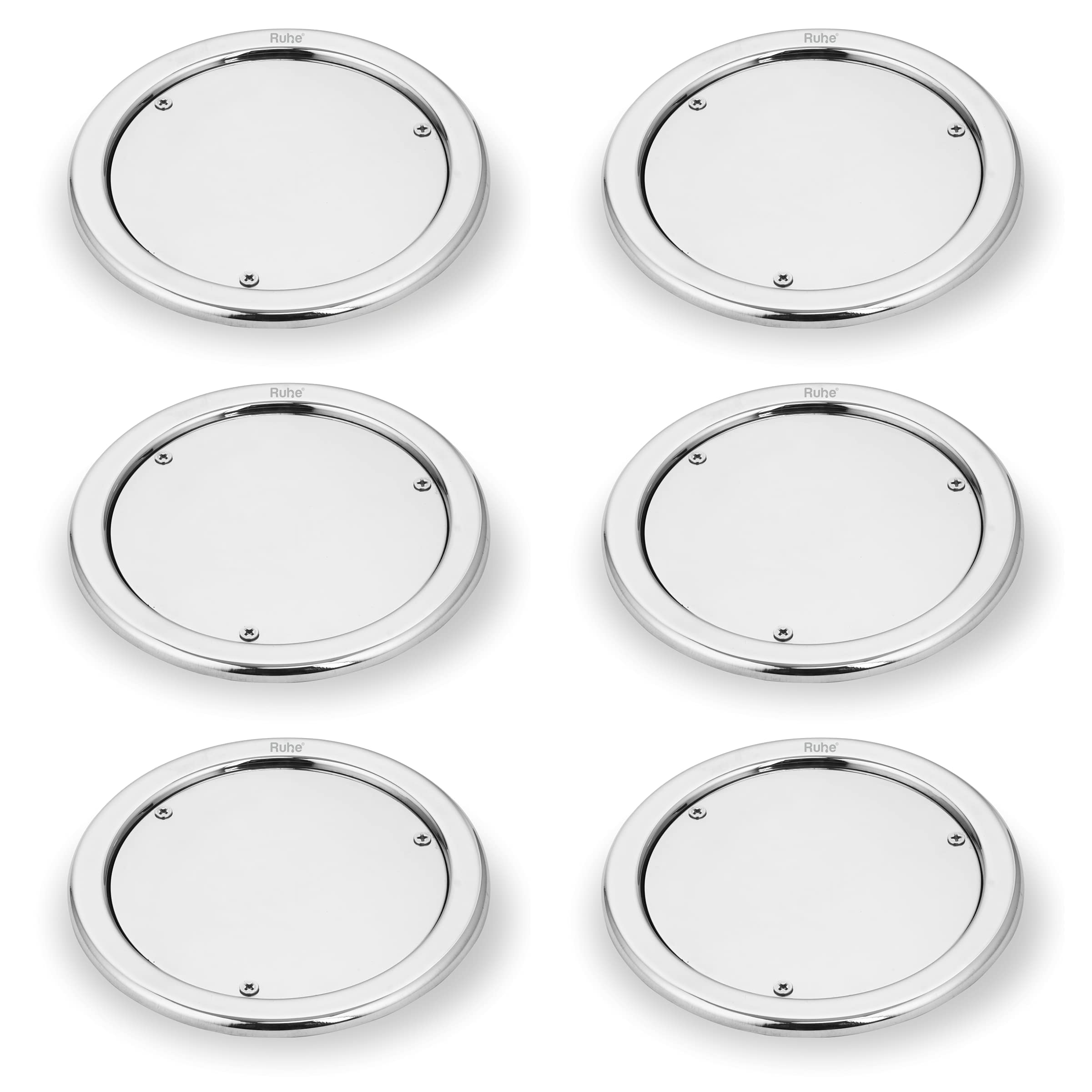 Ruhe® Round Clean Out Jali | Premium Grade Stainless Steel Round Clean Out Floor Drainer/Jali | (5 Inches) | (Pack of 2) (B09HC5T72X) Amazon Price History, Amazon Price Tracker