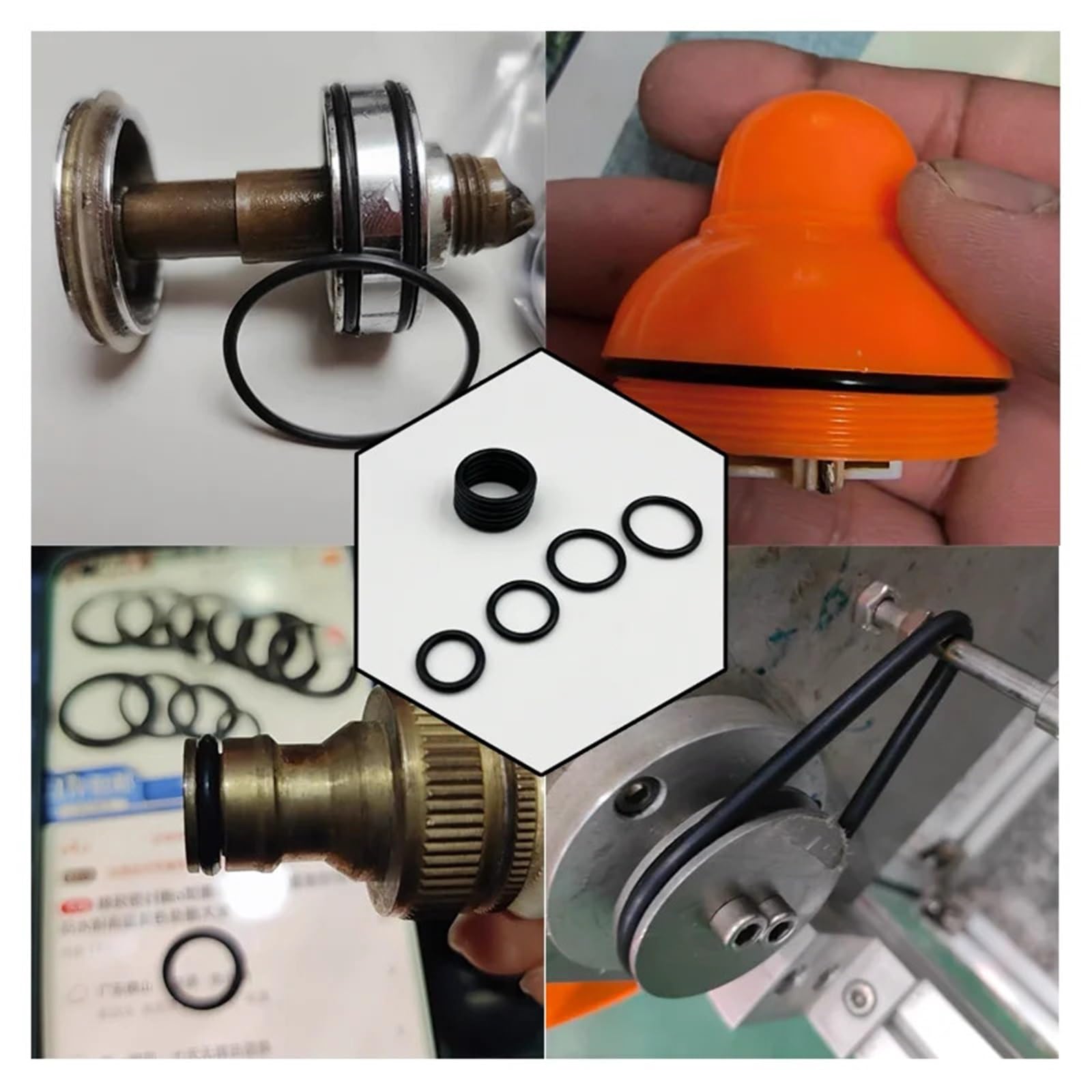 1400–100 Stück O-Ring-Gummidichtungen, Dichtungsring-Set, Nitrilkautschuk, Hochdruck-Dichtungs-Elastikband, O-Gummi-Ring-Set