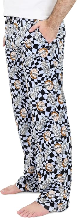 Rick and Morty Pajama Pants for Men, Plush Fleece Character Sleepwear, Adult Pickle Rick PJ