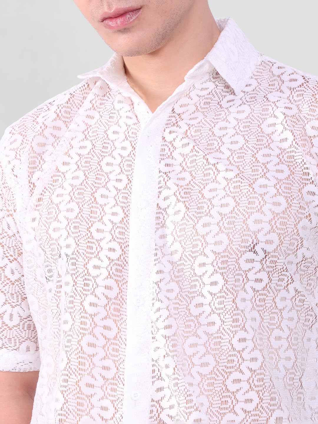Lunice Casual Shirts for Men | Crochet Shirt for Men | Shirt for