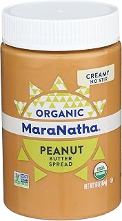 Maranatha Organic Creamy Peanut Butter No Stir, 16 oz - 100% Organic Non-GMO Spread
