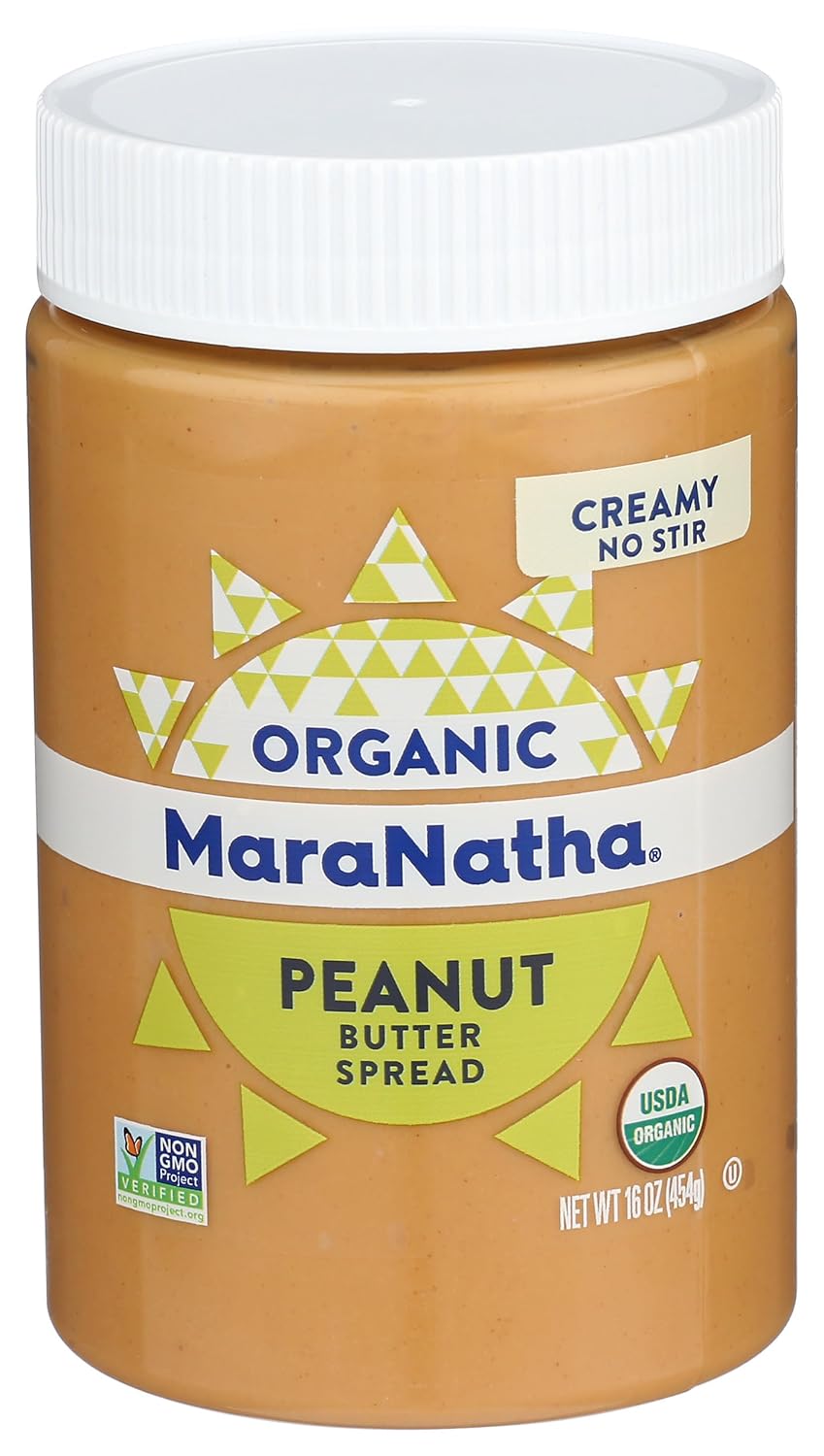 Maranatha Organic Creamy Peanut Butter No Stir, 16 oz - 100% Organic Non-GMO Spread