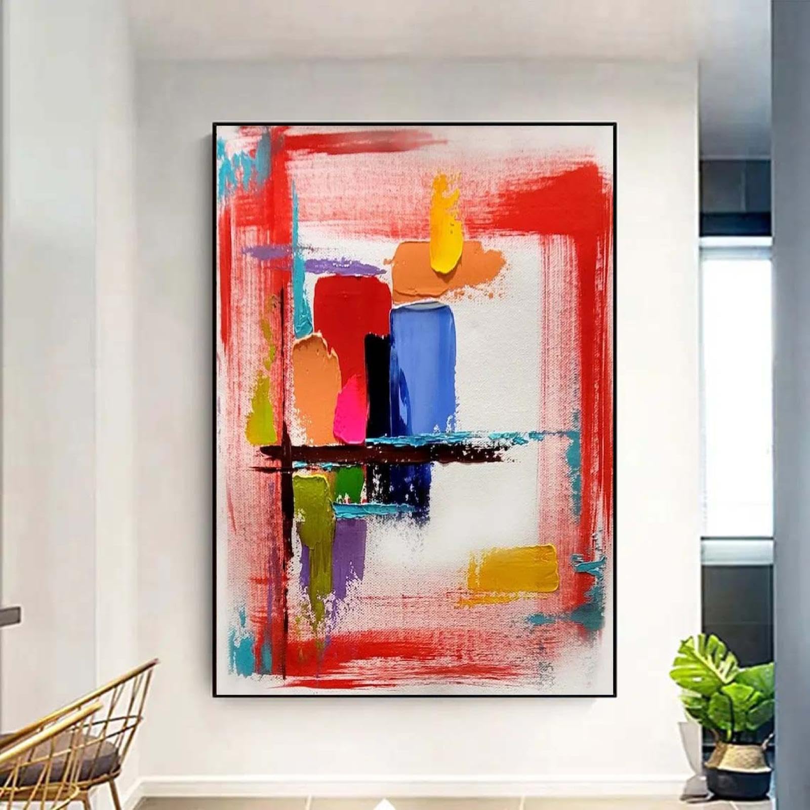 Bilder Groß 200x100 cm XXL Wohnzimmer Deko Modern Abstrakt Wandbild Kunstdruck auf Leinwand Bild Schlafzimmer über Bett Room Decor Geschenke Wandposter Panorama Bilder Ungerahmt