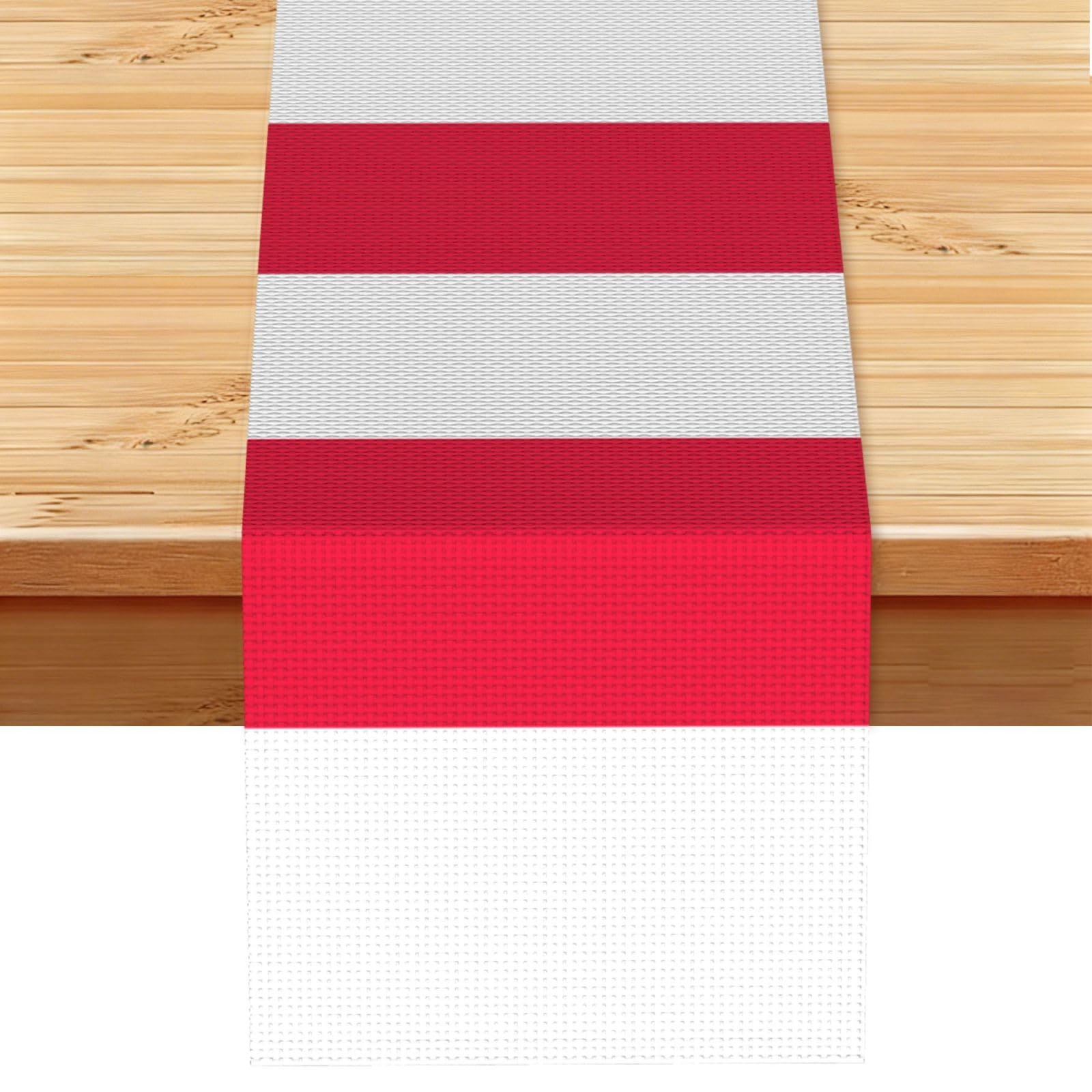 Hgiuydrd Polish Flag Print Table Runner World Cup-Themed Dining Table Decor For Coffee Dining Table And More