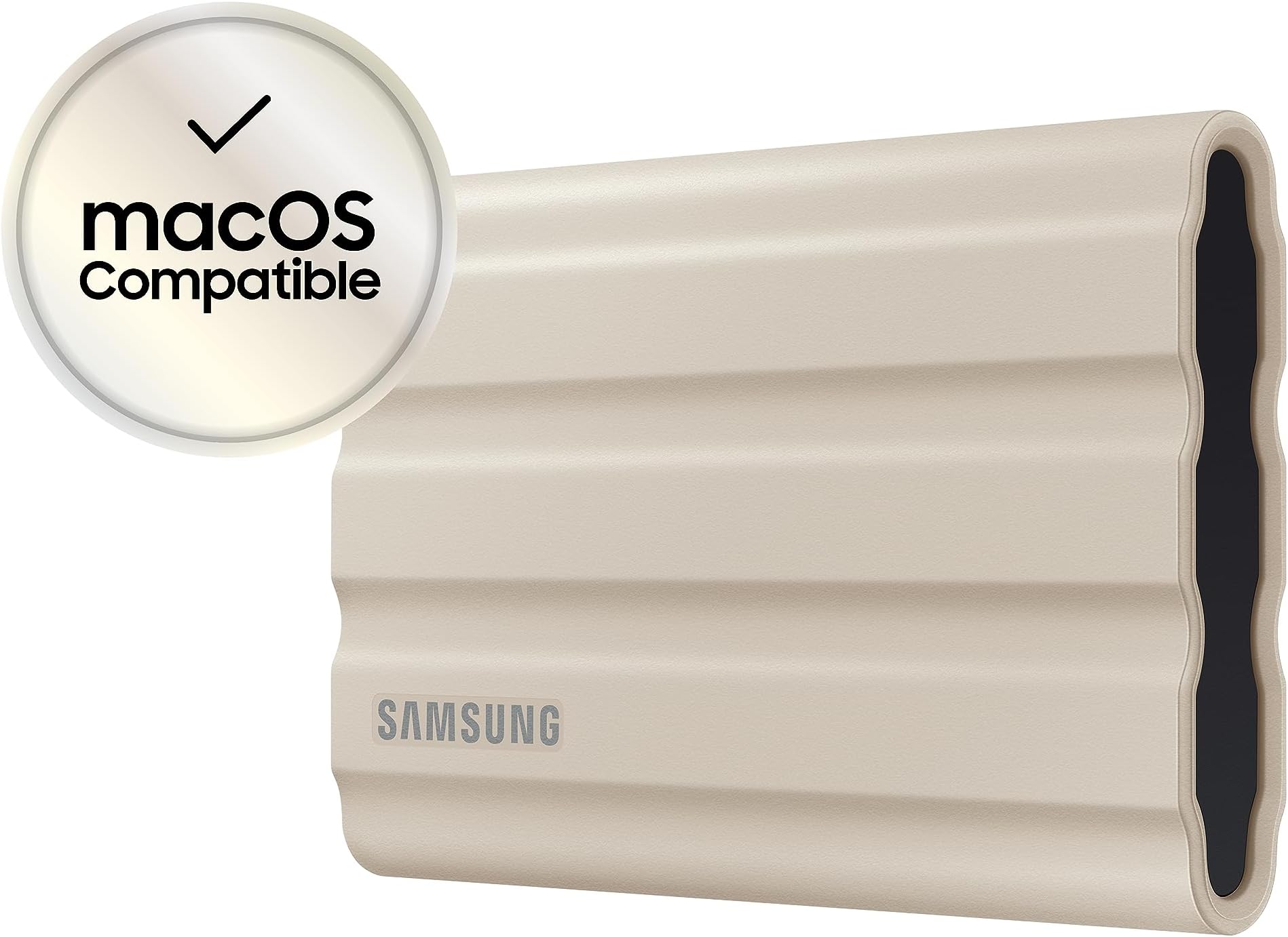 Samsung T7 Shield Portable SSD 2 TB - USB 3.2 Gen.2 External SSD Beige (MU-PE2T0K/EU)