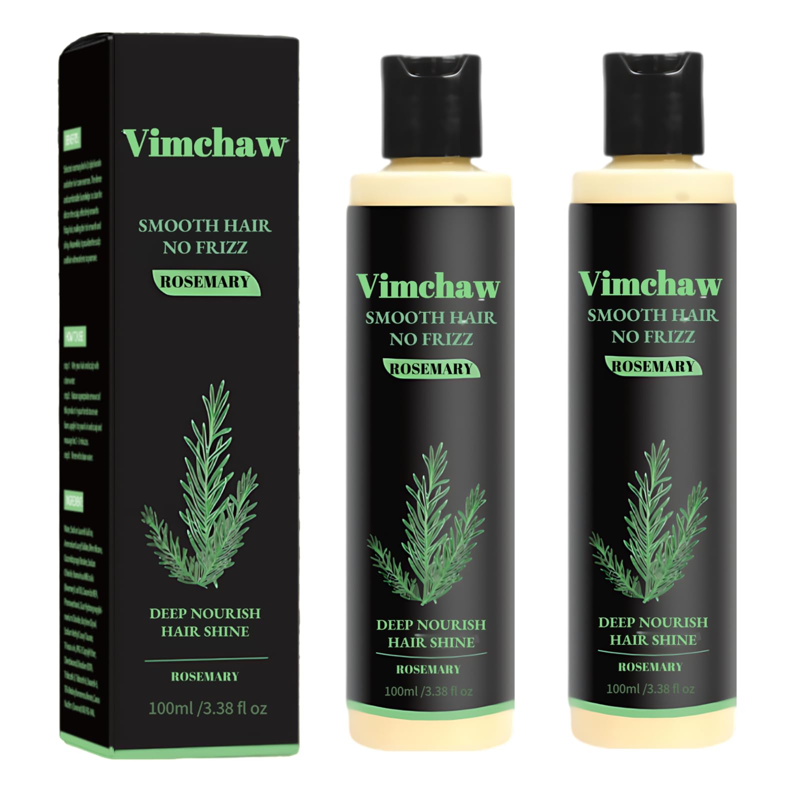 Vimchaw Organic Rosemary Hair Growth Shampoo,Natural Thickening & Strengthening Shampoo with Hydrolyzed Keratin for Thinning Hair & Hair Loss,Unisex (