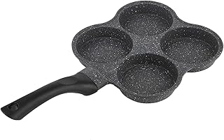 Yosoo Health Gear Non-Stick Frying Pan, 4-Cup Egg Frying Pan, Multipurpose Pancake Pan Cookware Eggs Pot Omelette Pan for Mini Pancakes Uttapam Crepe, Breakfast Maker for Cooking Home Kitchen