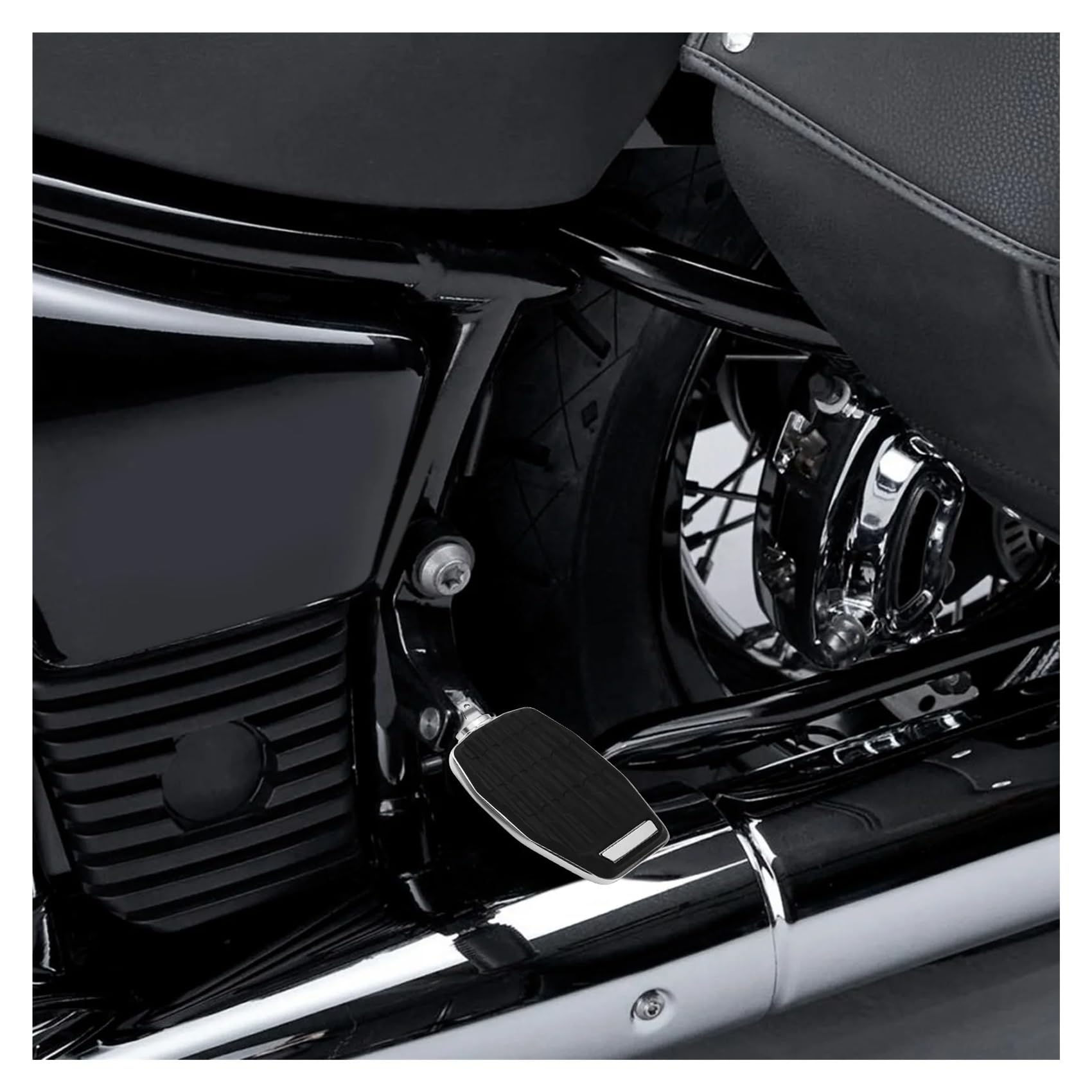 Repose-pieds Passager Arrière Pour BMW R18 (2020-2024) Et R18 Classic (2021-2024) - Noir, Aluminium CNC - 5