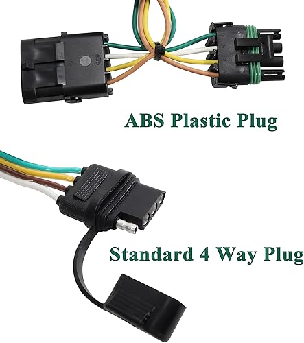 Miniatura 5 de Oyviny Arnés de cableado de remolque personalizado de 4 vías 55315 para Chevy y GMC C/K Pickup 1988-2000 + adaptador