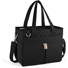 Large Lunch Box for Women, Insulated Lunch Bag for Work, Black | 13L Soft Lunch Cooler Bag for Work Outdoor Picnic Trips, Multiple Separate Compartments, Waterproof Lunch Tote Bag