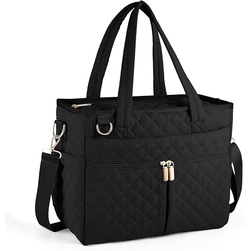 Large Lunch Box for Women, Insulated Lunch Bag for Work, Black