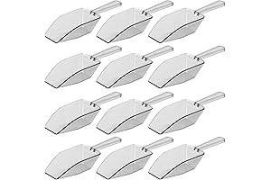 WILLBOND 12 Pack Clear Acrylic Candy Scoopers