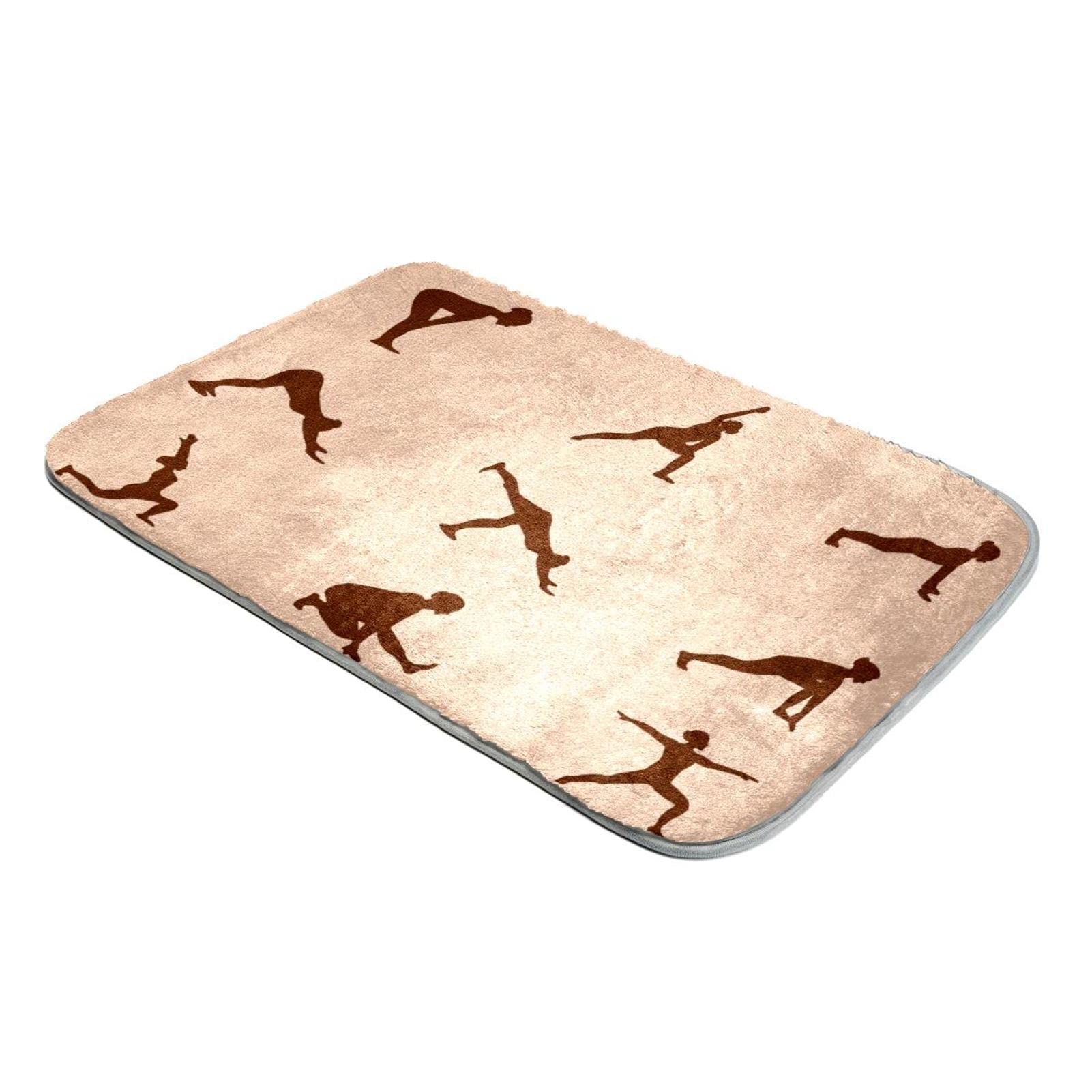 Tapis à poils longs ultra doux en fausse fourrure pour pose de yoga