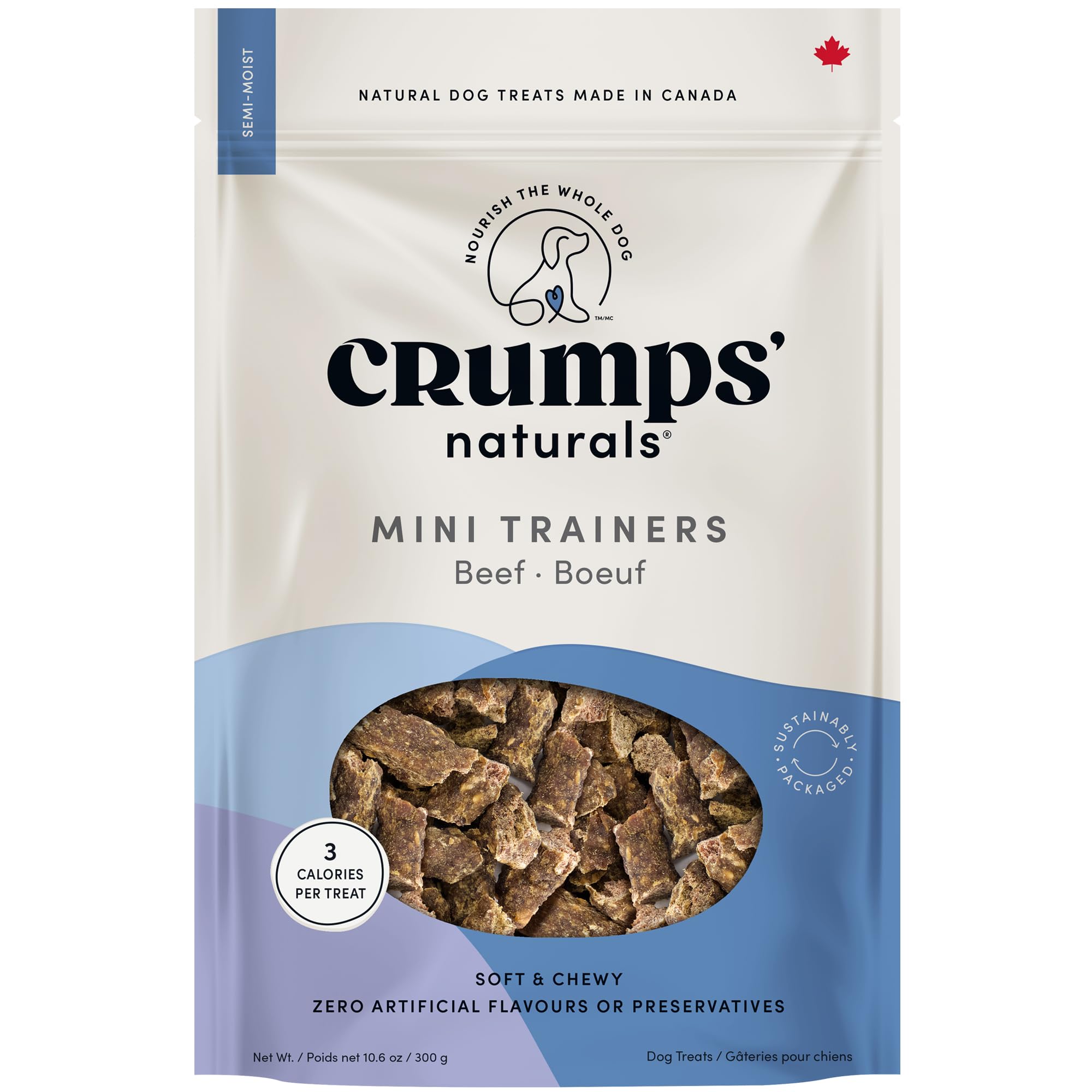 Crumps' Naturals Mini Trainers Semi Moist Beef 10.6oz